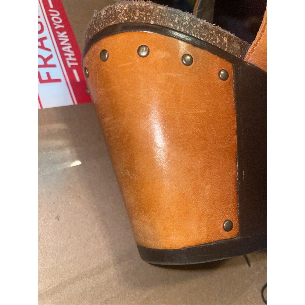 Dansko Frida Wedge Sandals Size 38 (U.S 8) Burnt Orange - Picture 9 of 12